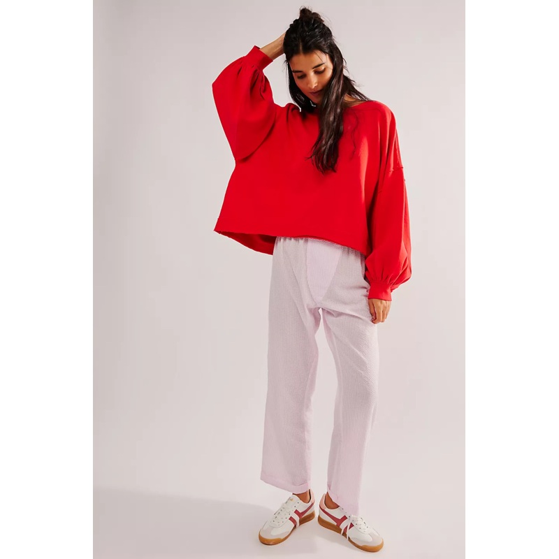 Free People Trish Sweatshirt|Heart Eyes|X-Small|Small|Medium|Large