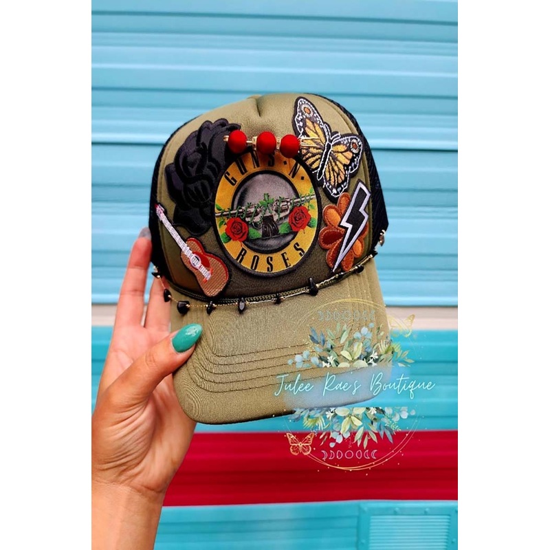 Guns N Roses Trucker Hat|Green|ONE_SIZE