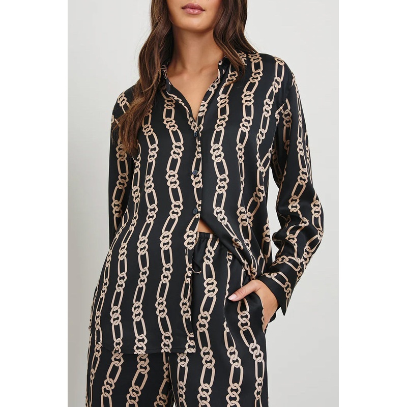 Ledger Blouse|Black Gold Link|S|M