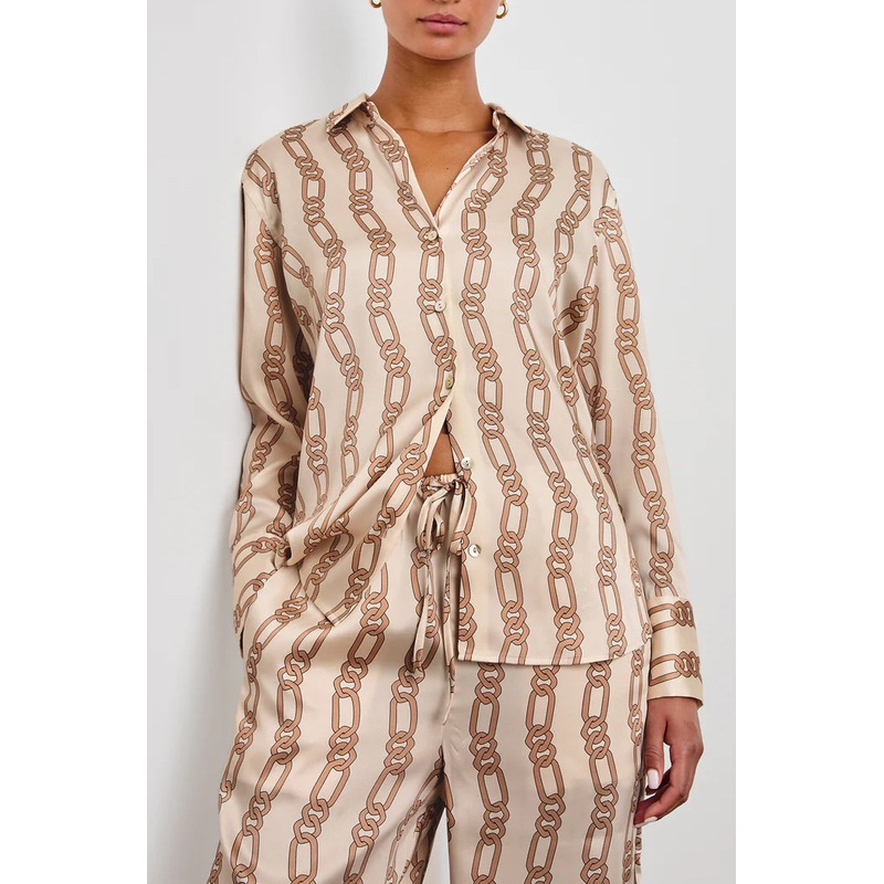 Ledger Blouse|Ivory Gold Link|S|M