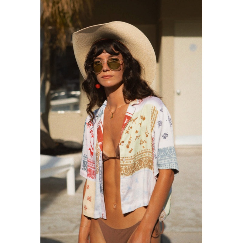 Silk Bowling Shirt|Multicolor|XS|S|M|L|XL