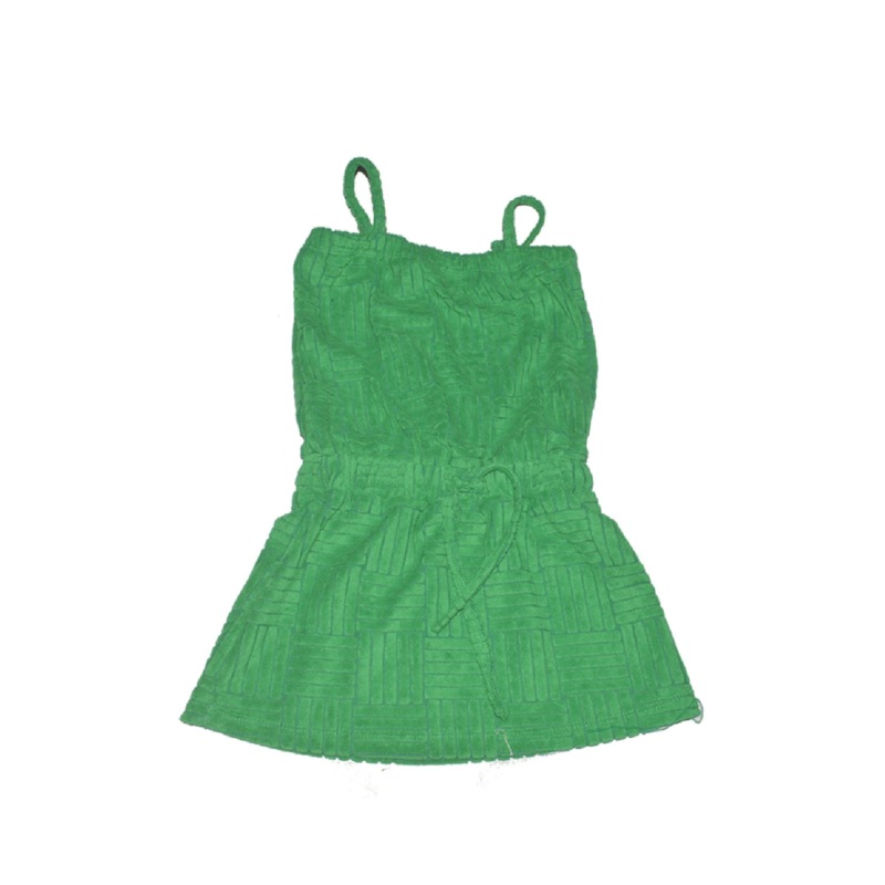 Terry Romper|Green|4|5|6|6X