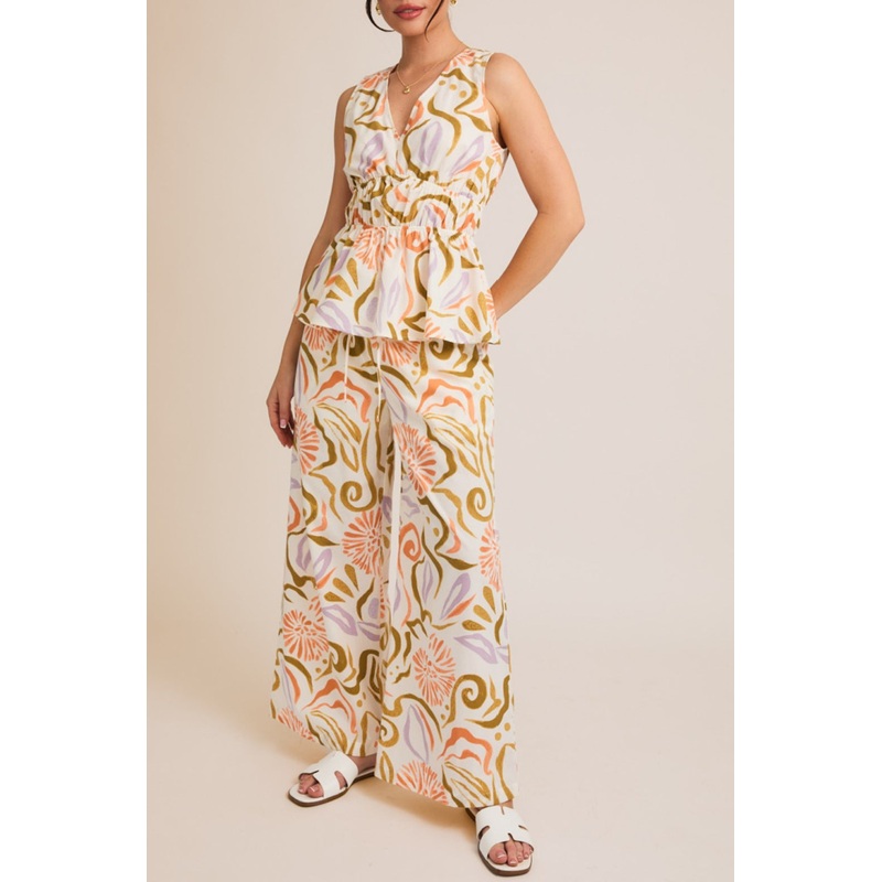 Vivian Set|Cream Multi|S|M|L