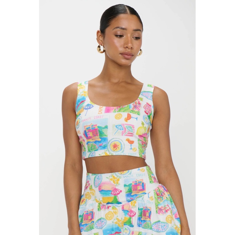 Vivianna Amalfi Top|AMALFI COAST LINEN|XS|S|M