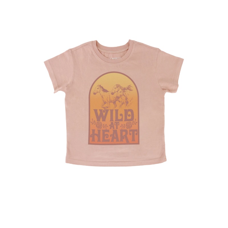Wild At Heart Tee|Rosewood|4|5|6|7|8|10|12-14Y