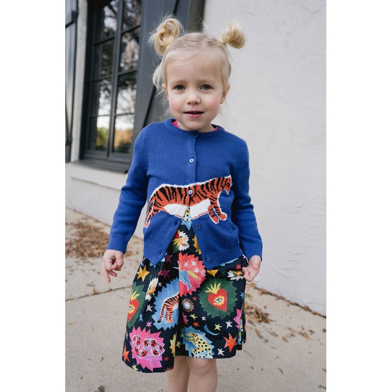 Girls Evelyn Cardigan- Tiger|2|3|4|5|6|7|8|10|12