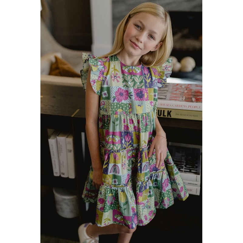 Girls Meredith Dress | Sunshine Quilt Dress