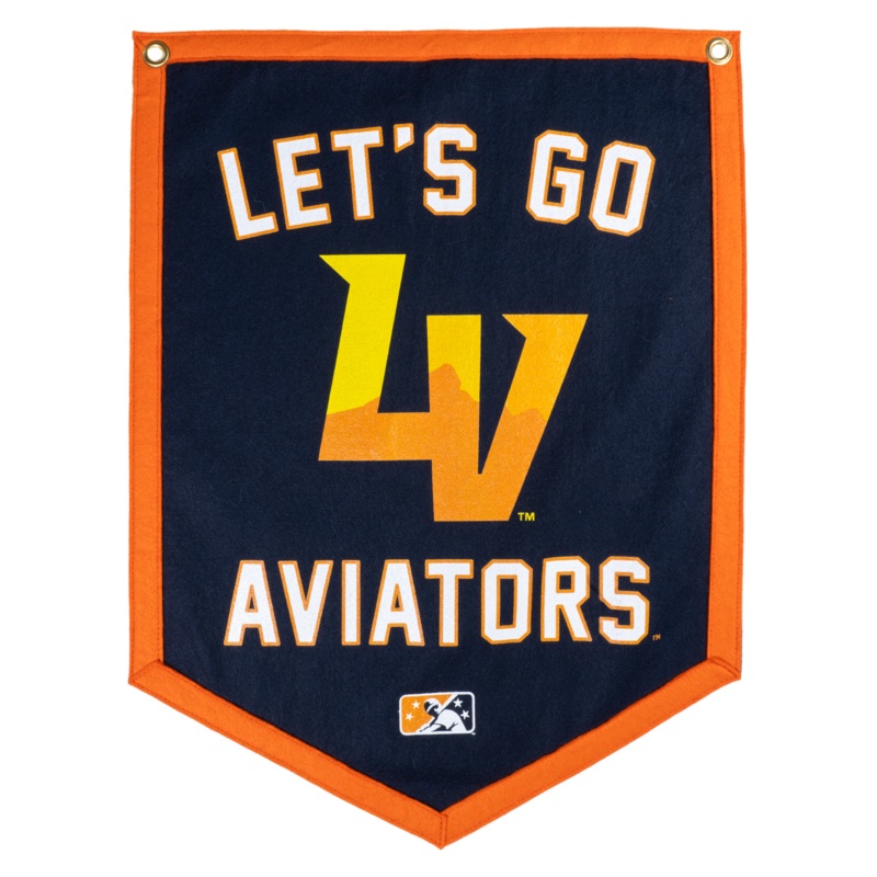 Let’s Go Aviators Camp Flag  MiLB x Oxford Pennant
