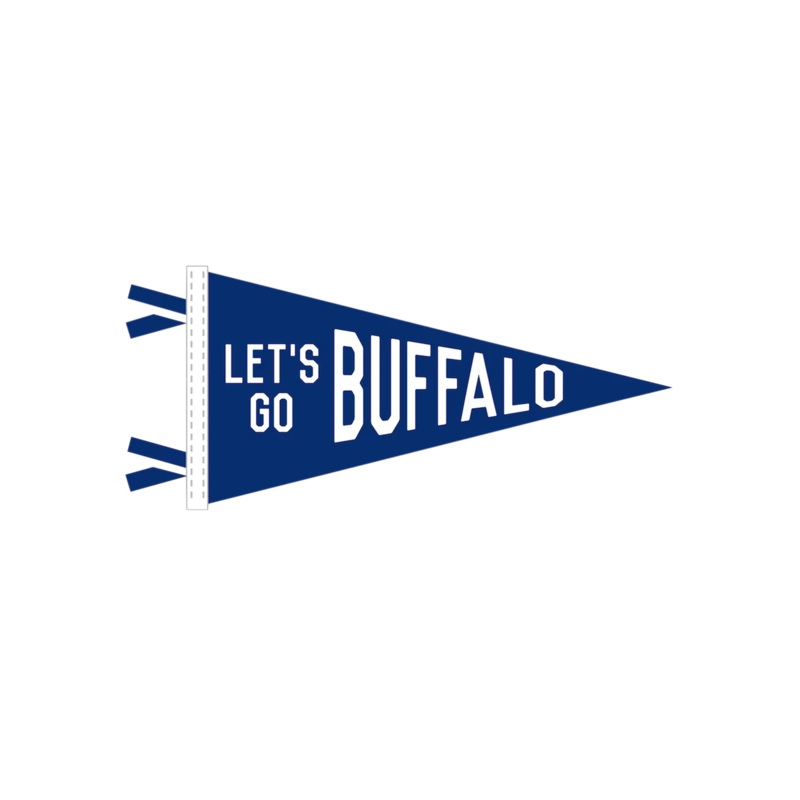 Let’s Go Buffalo Pennant Sticker