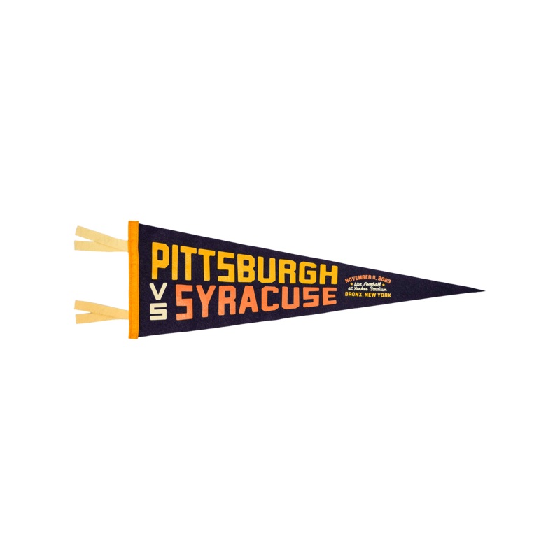 Pittsburgh vs Syracuse Commemorative Pennant