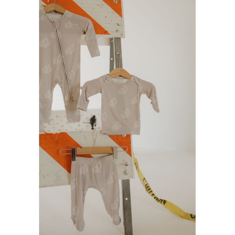 Sleepy Time Set | Excavator|Newborn (Footed)|0-3 Months (Footed)|3-6 Months (Footed)