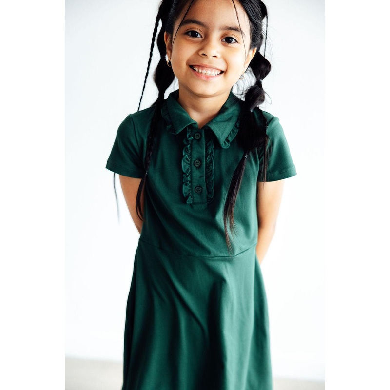 Spruce S/S Polo Dress|2T|3T|4T|5/6|7/8|9/10