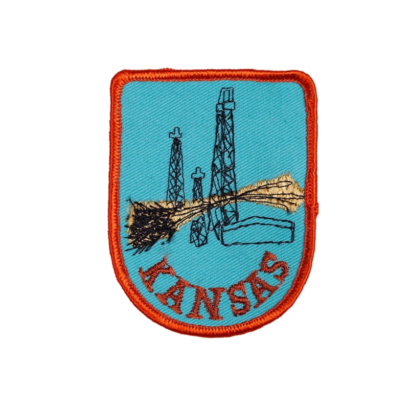 Vintage Kansas Embroidered Patch