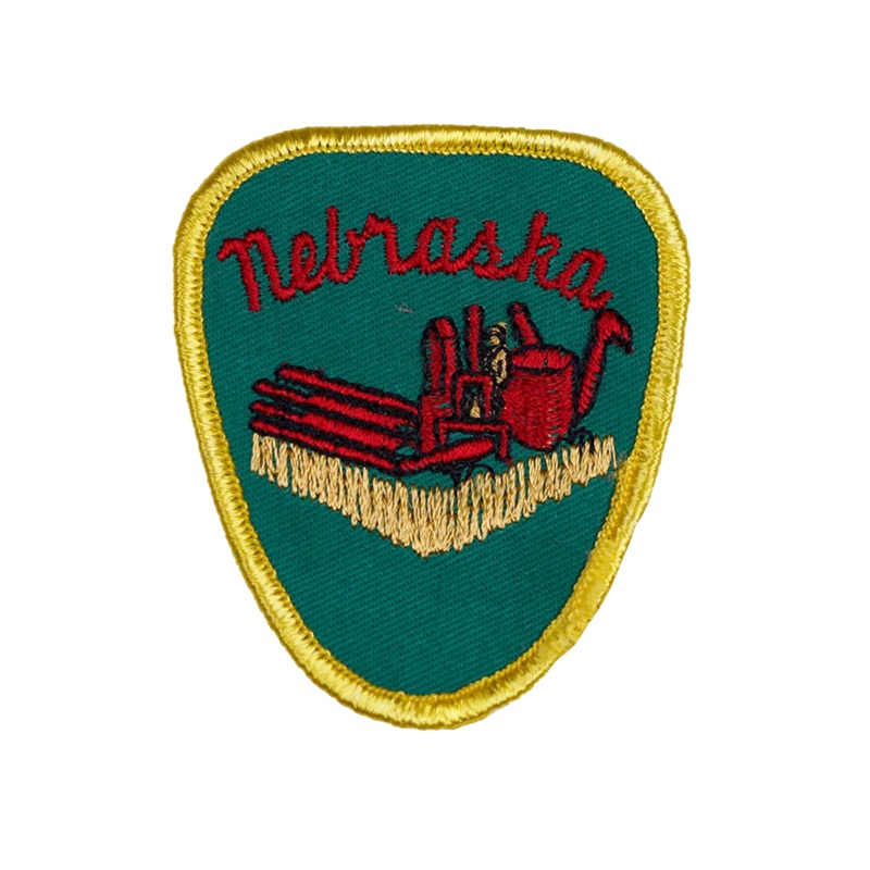 Vintage Nebraska Embroidered Patch