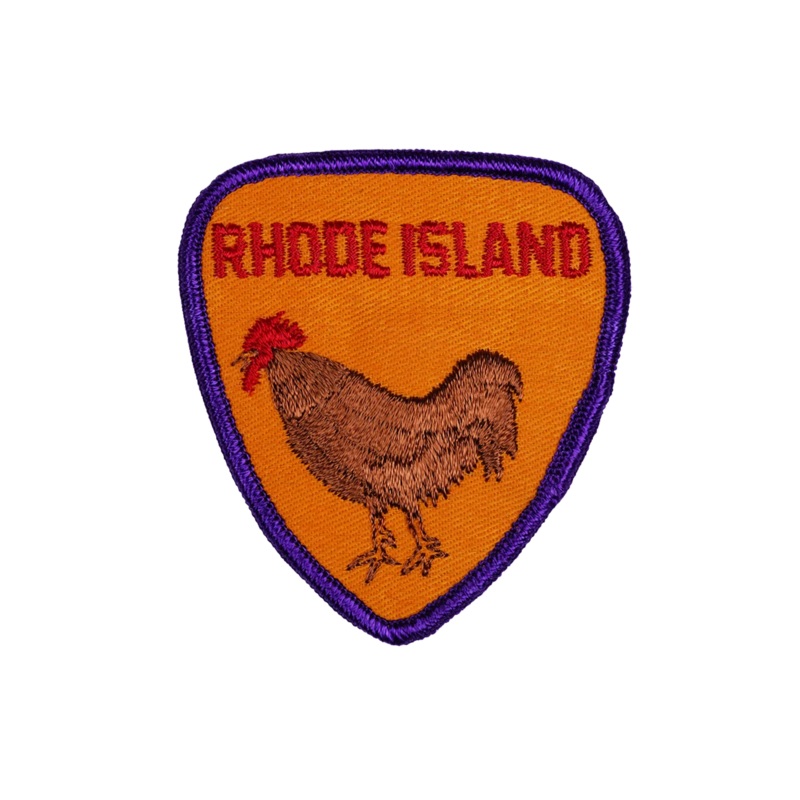 Vintage Rhode Island Embroidered Patch