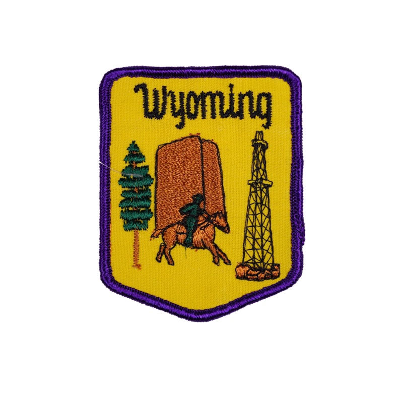 Vintage Wyoming Embroidered Patch