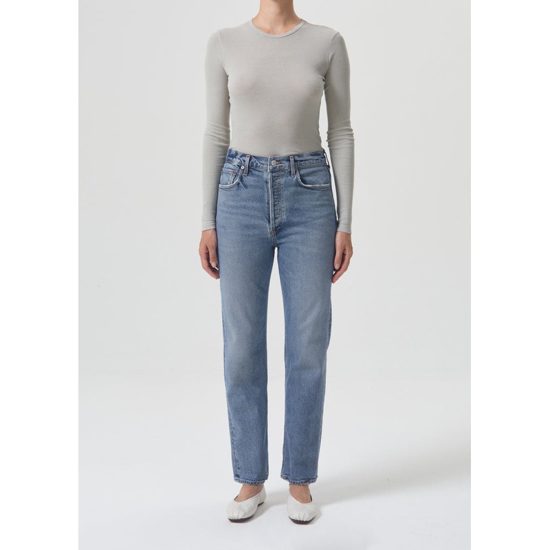 AGOLDE HIGH RISE STOVEPIPE (STRETCH) IN HELM