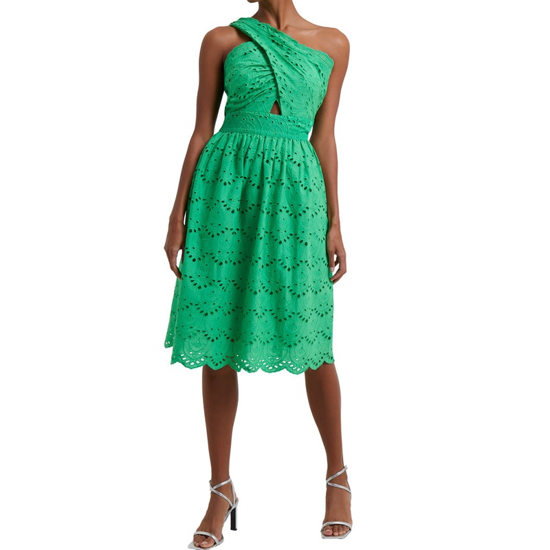 Appelona One Shoulder Dress|Poise Green|2|4|6|8|10