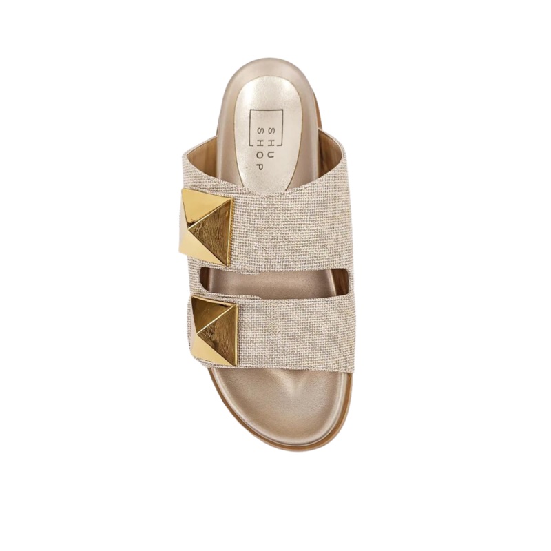 Bernarda|Gold Woven|6|6.5|7|7.5|8|8.5|9|10
