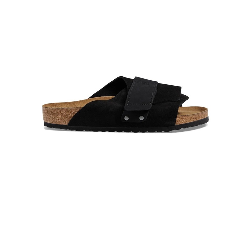 Birkenstock Kyoto Narrow Width in Black Suede