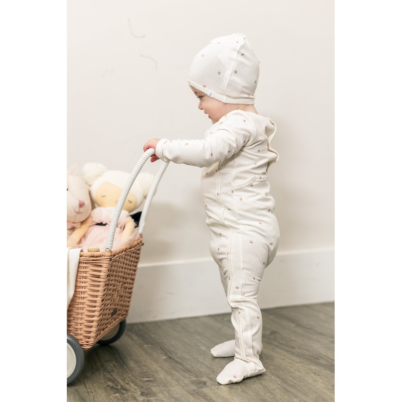 Crown Print Onesie Set|Powder/Gold|Powder/Rose|1 Month|3 Months|6 Months|9 Months|12 Months
