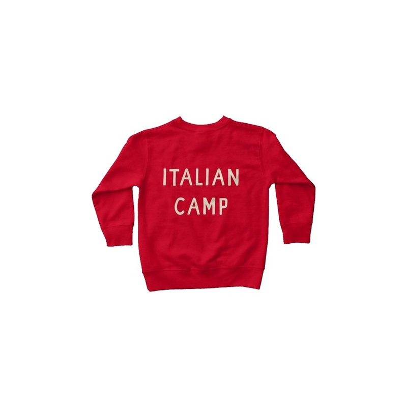 ITALIAN CAMP SWEATSHIRT|2T|3T|4T|5/6|7|RED