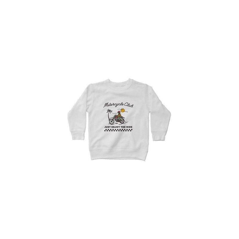 MOTO SWEATSHIRT|2T|3T|4T|5/6|7|white