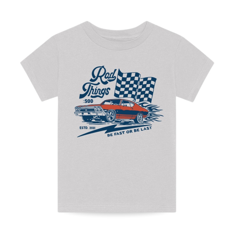 RAD THINGS 500 TEE – GREY|12/18M|18/24M|2/3Y|3/4Y|5/6Y|7/8Y|9/10Y|grey