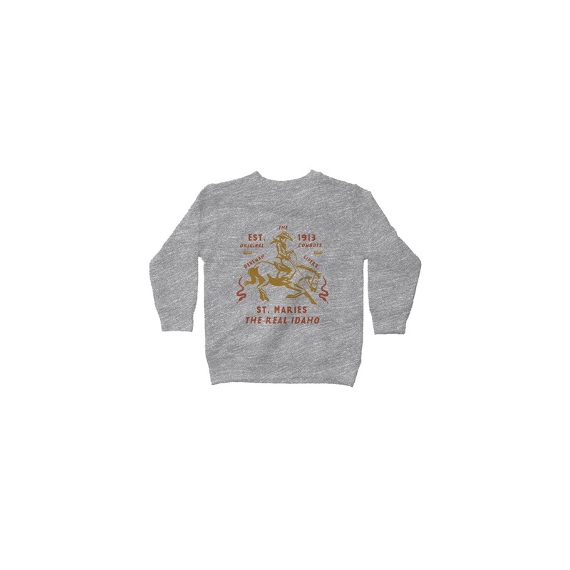 REAL IDAHO SWEATSHIRT|2T|3T|4T|5/6|7|heather grey