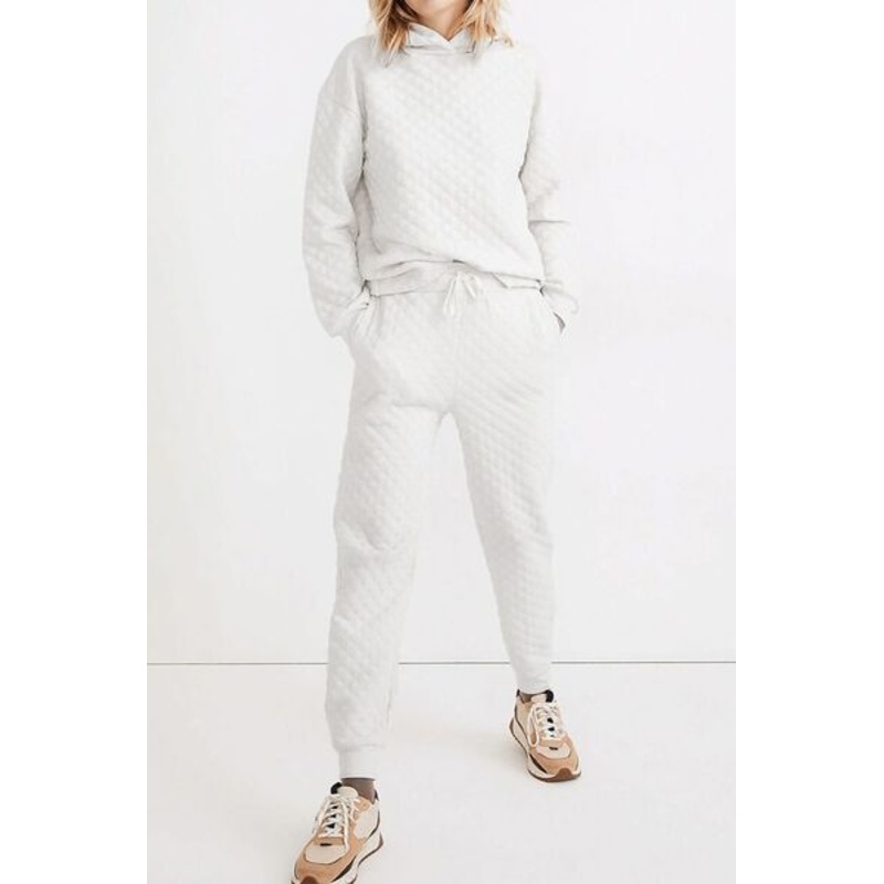 Dropped Shoulder Hoodie and Drawstring Pants Set