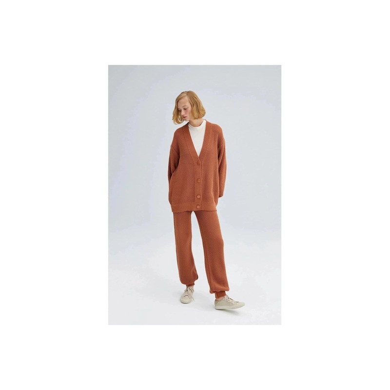 FINAL SALE EYELET CARDIGAN TROUSERS SET