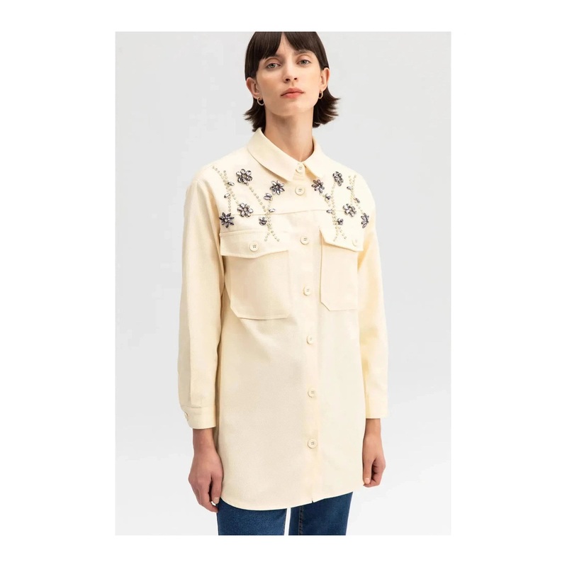 FINAL SALE STONEWORK COTTON SHIRT