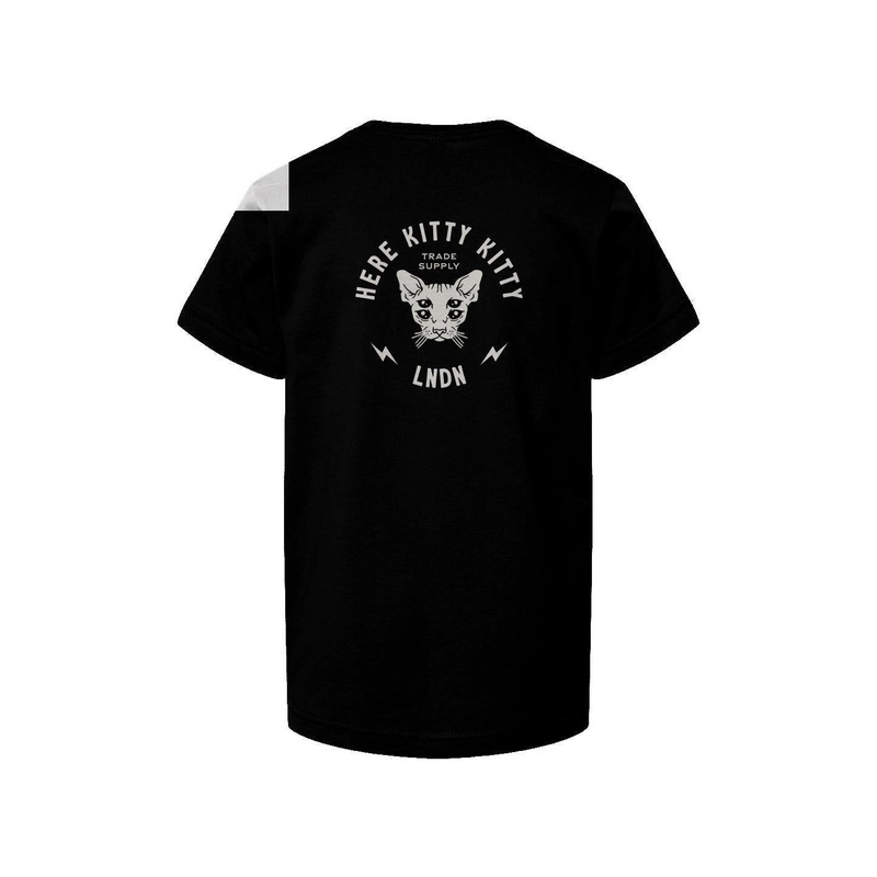 Here Kitty Tee|xs|s|m|l|xl|White