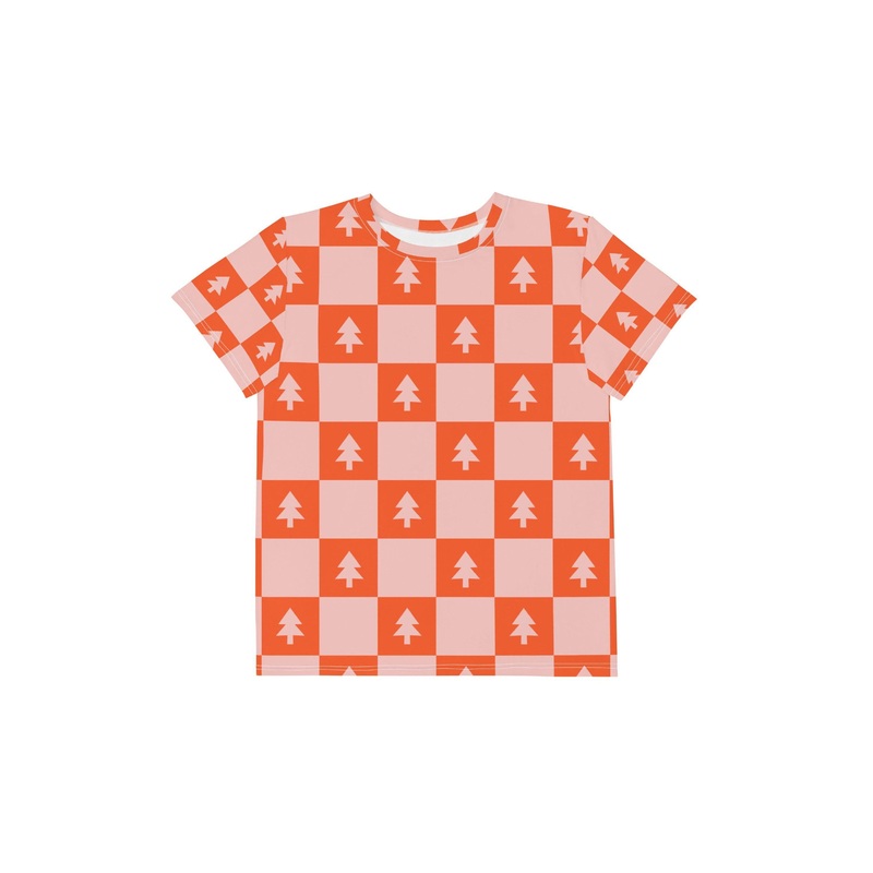 Holiday Check Youth crew neck t-shirt