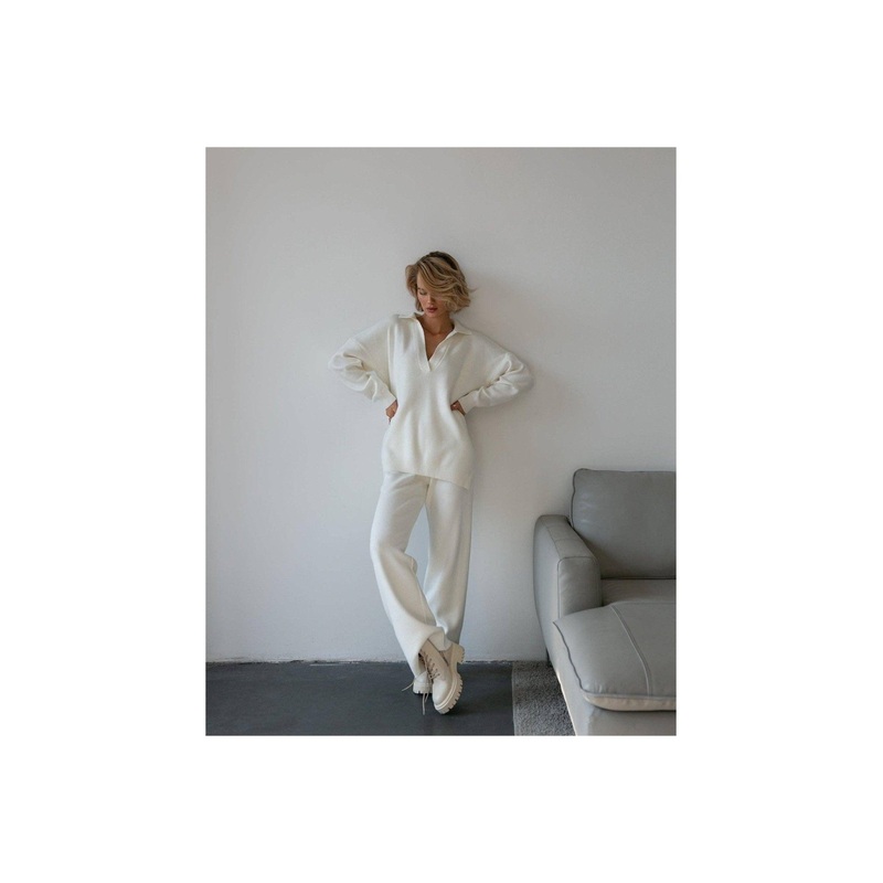 Trousers Lana in Milk|XS/S  90% cotton 10% acrylic / Milk|S/M 90% cotton 10% acrylic / Milk|M/L 90% cotton 10% acrylic / Milk