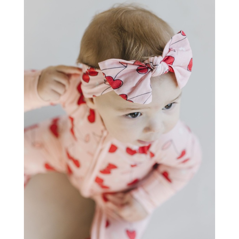 Bamboo Headband | Cherry Heart