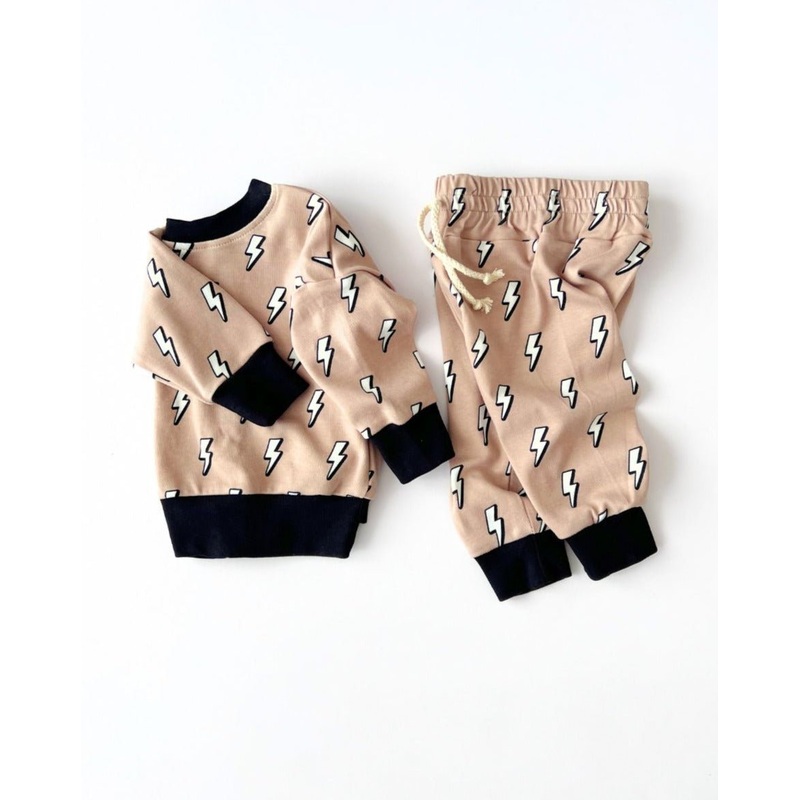 Jogger Set | Lightning Bolt|0-3M|3-6M|6-12M|12-18M|18-24M|2T|3T|4T|5T|6-7Y|8-9Y