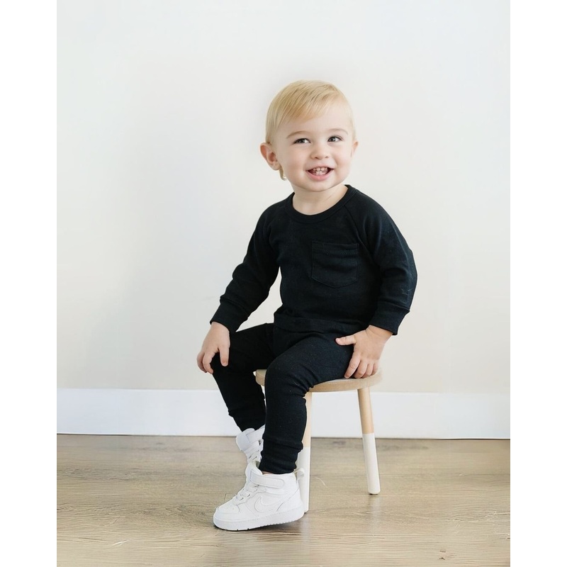 Lounge Set | Black|0-3M|3-6M|6-12M|12-18M|18-24M|2T|3T|4T|5T|6-7Y|8-9Y