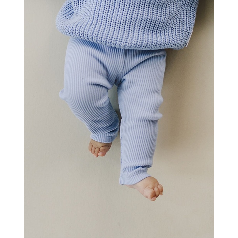 Ribbed Leggings | Blue|Newborn|0-3M|3-6M|6-12M|12-18M|18-24M|2T