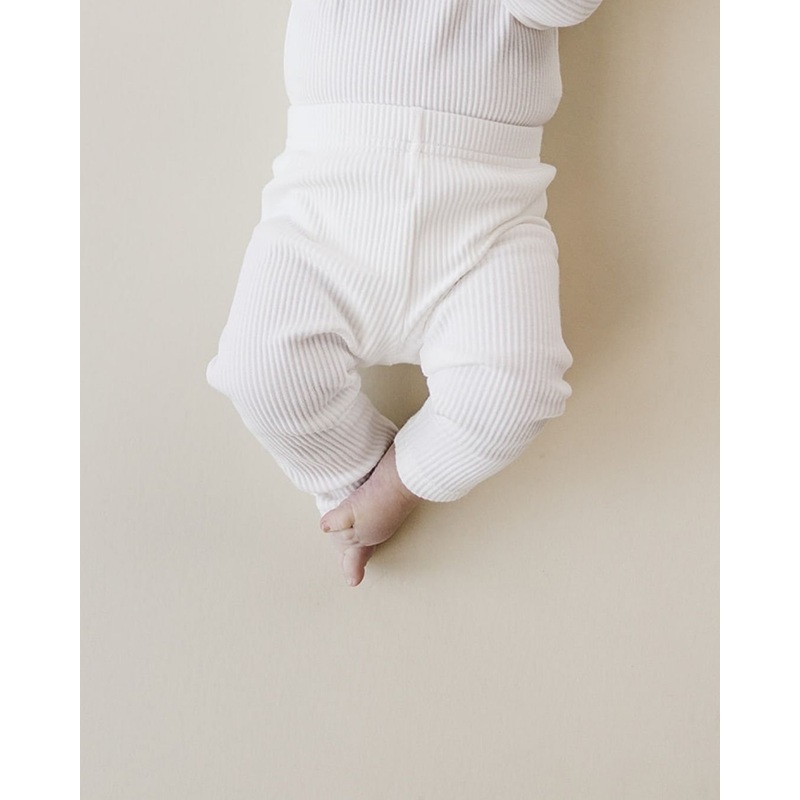 Ribbed Leggings | White|Newborn|0-3M|3-6M|6-12M|12-18M|18-24M|2T
