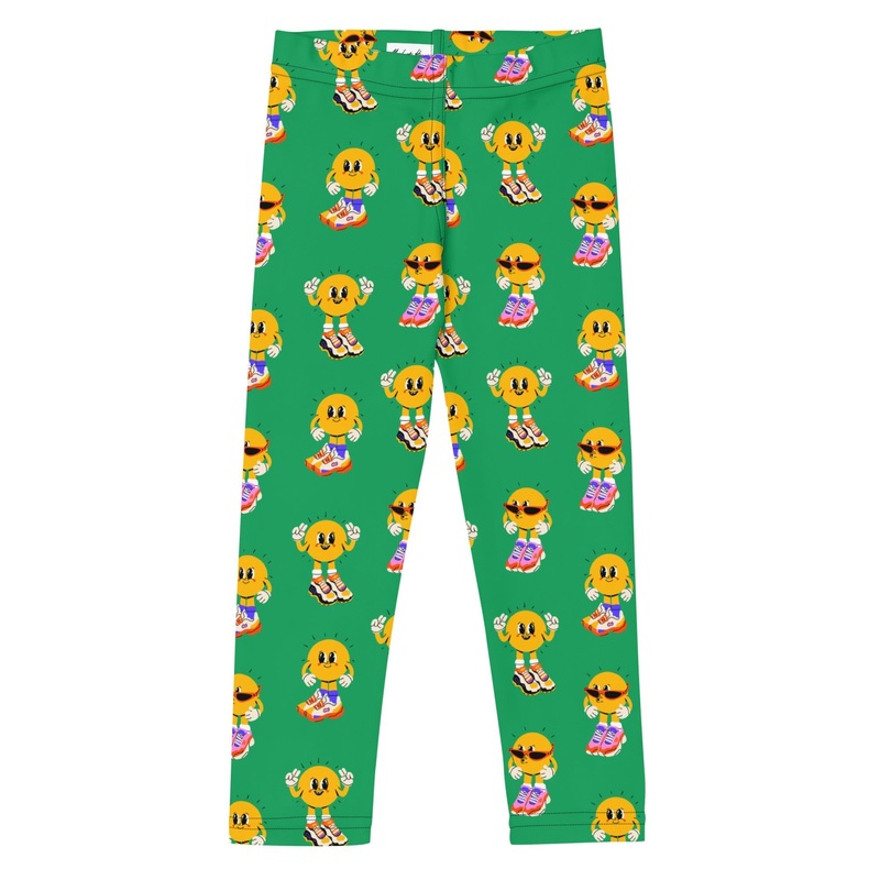 Sunny Days Kids Green Leggings