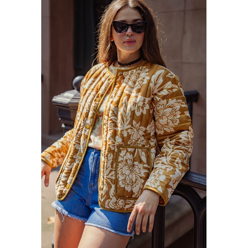 TOTALLY CONVINCED WOVEN PUFF JACKET