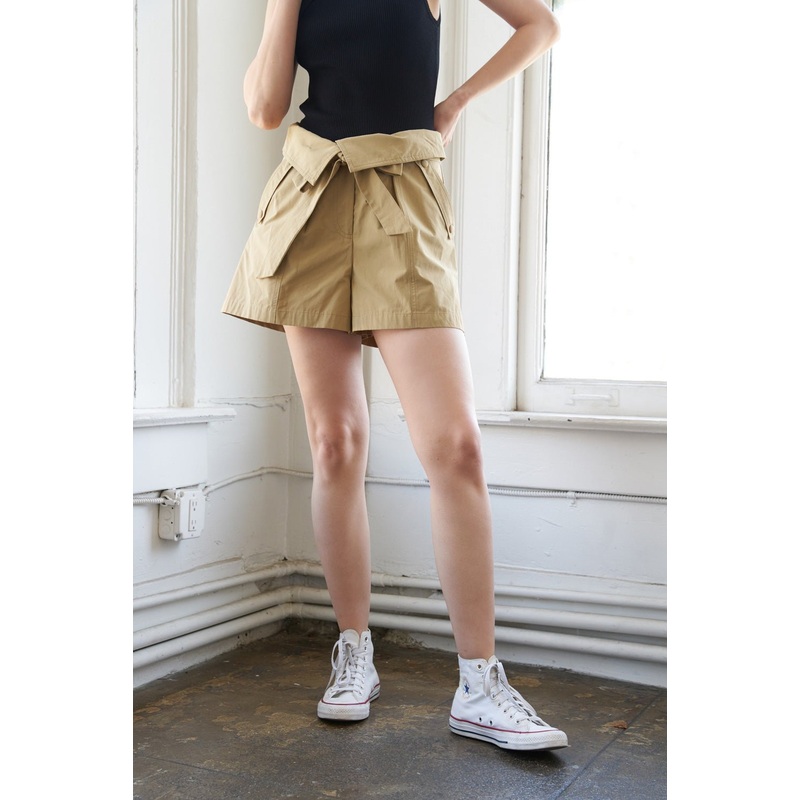 BEAUTIFUL LIFE WOVEN SHORT|CAMEL|S|M|L