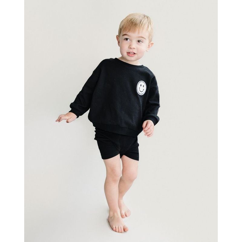 Biker Shorts Set | Black|0-3M|3-6M|6-12M|12-18M|18-24M|2T|3T|4T|5T|6-7Y|8-9Y