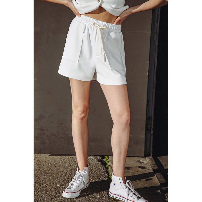 CALL MY LOVELY SHORTS|WHITE|HEATHER GREY|S|M|L