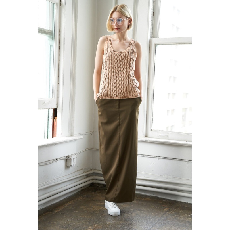 CELEBRATION TIME WOVEN SKIRT|BROWN|CHARCOAL|S|M|L