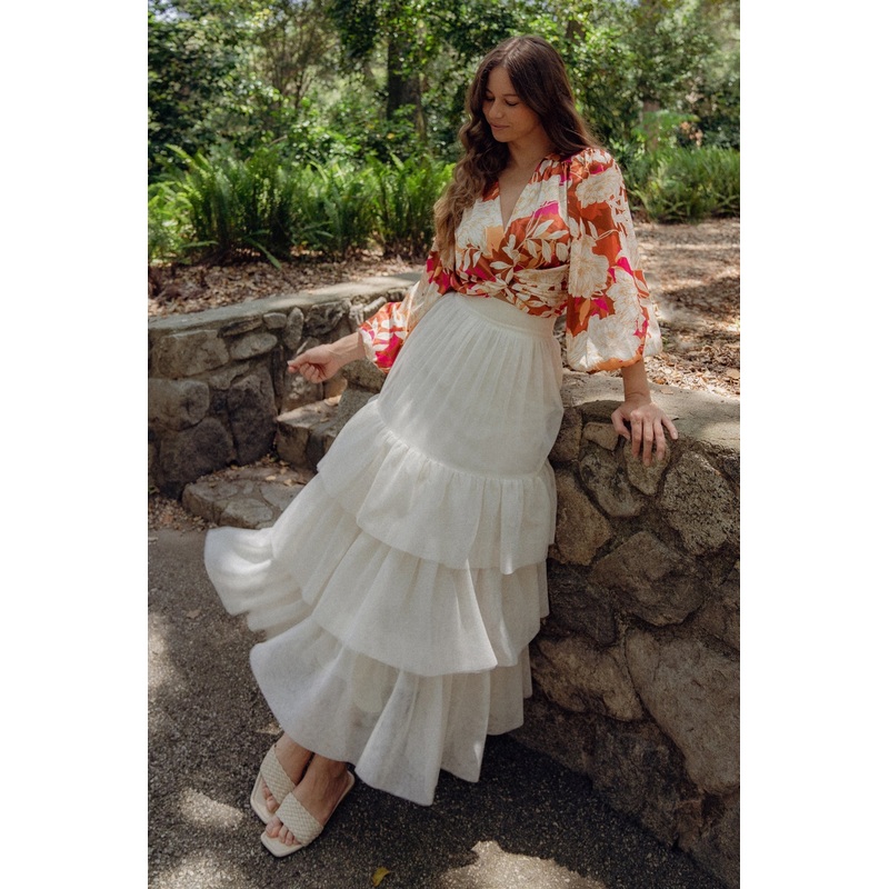 CHIC PURPOSE TULLE SKIRT|BEIGE|S|M|L