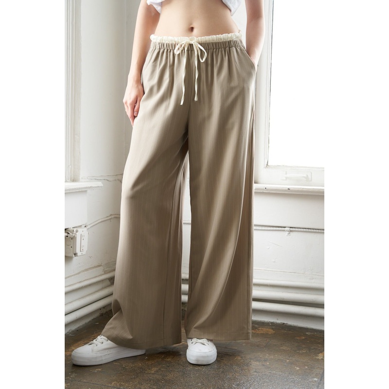 DAY IN THE LIFE WOVEN PANTS|TAUPE|S|M|L