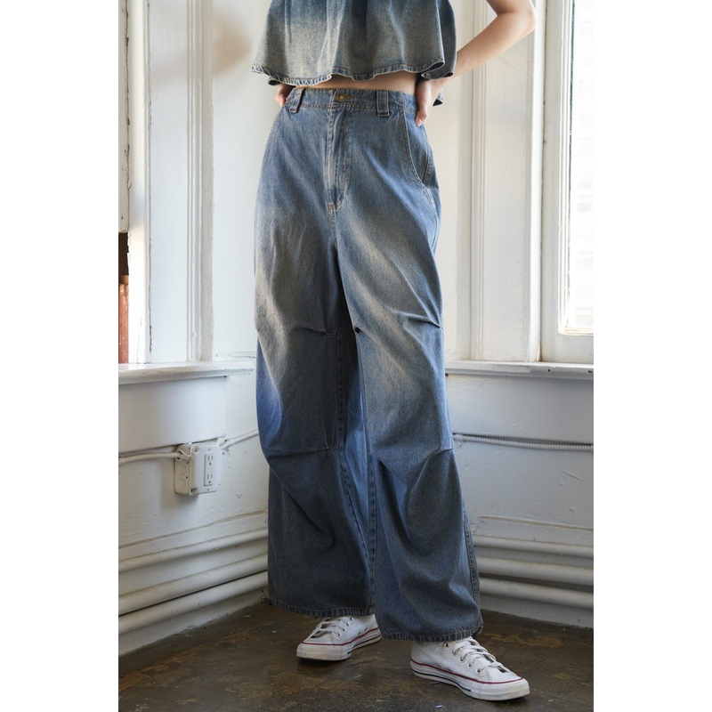 FOR THE BETTER DENIM PANTS|INDIGO|S|M|L