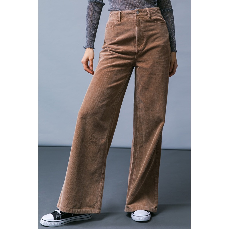 HOW DARE YOU CORDUROY PANTS|BROWN|BURGUNDY|S|M|L